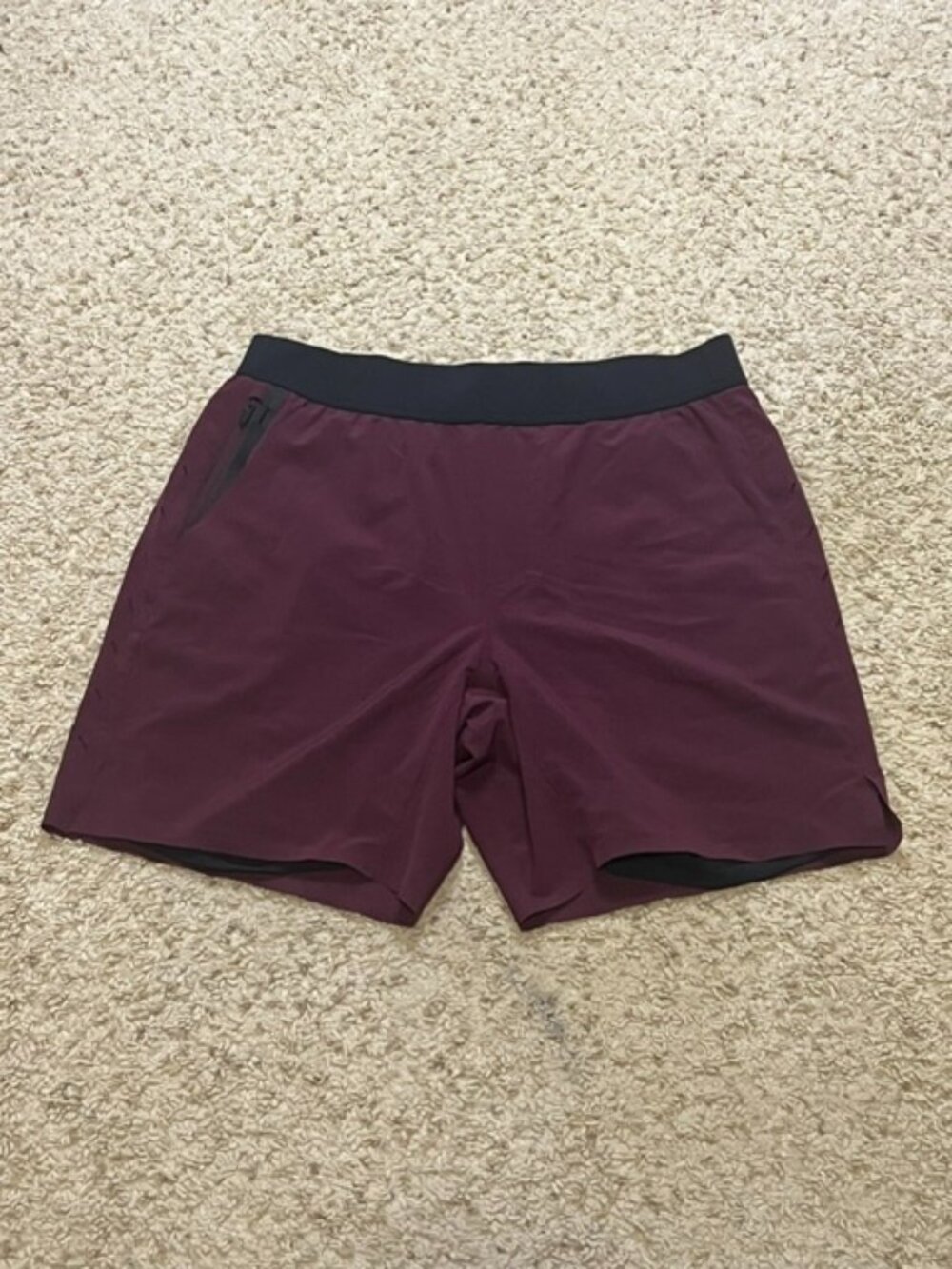 Ten Thousand Men Maroon Performance The Interval Shorts Workout Size Medium EUC
